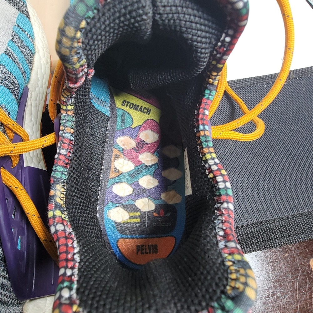 ADIDAS PHARRELL WILLIAMS HU HUMAN RACE NMD SOLAR PACK ORANGE SIZE 9.5 - Picture 8 of 10